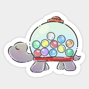 Terrarium Turtles - Gumball Machine Sticker